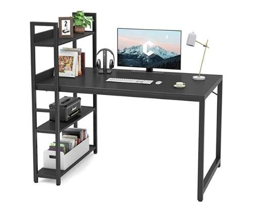 CubiCubi Computer Desk 47 inch with Storage Shelves & Study Table